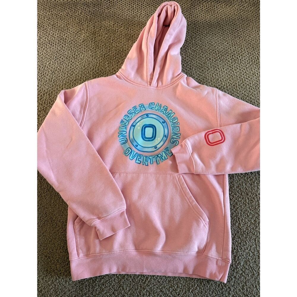 Overtime x SpongeBob SquarePants Pink Hoodie Undersea Champions Basketball YL